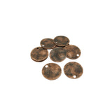 Wavy Disk Stamping Blanks Tag Charms Round