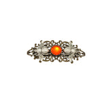 Silver Bee Filigree Barrette Hair Accessory.