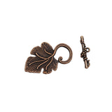 Grape Leaf Shape Toggle Clasp for Jewelry Making.