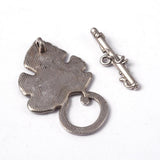 Grape Leaf Shape Toggle Clasp for Jewelry Making.