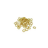 200Pcs Jump Rings Gold Plated over Brass