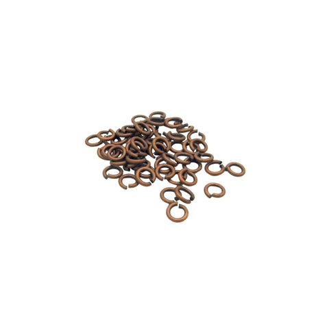 200Pcs Jump Rings Copper Plated over Brass