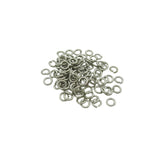 200Pcs Jump Rings Nickel Color over Brass.