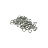 200Pcs Jump Rings Nickel Color over Brass.