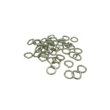 200Pcs Jump Rings Nickel Color over Brass.