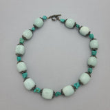 Russian Amazonite Sterling Silver Necklace.