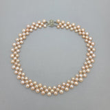 Pink Lentil Freshwater Pearl Necklace.