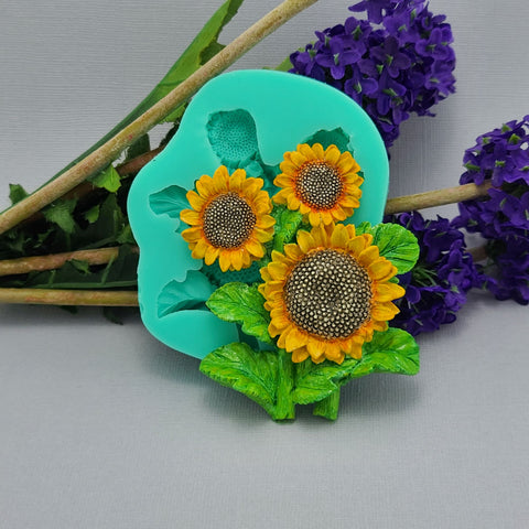 sunflower-silicone-mold-cake-decorating-tool-rafts-resin-polymer-clay