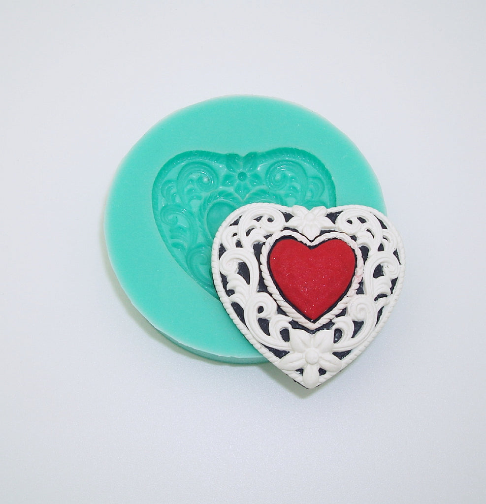 Resin Silicone Molds Large, Heart Resin Molds Silicone, Large