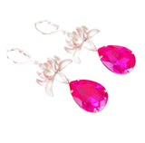 silver-orchid-and-fuchsia-faceted-teardrop-crystal-earrings